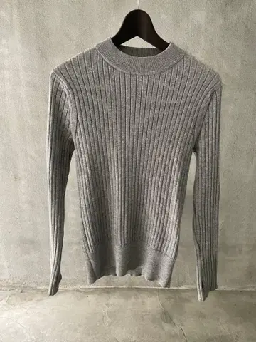 HYKE 캐시미어 혼방 리브 니트 롱 암