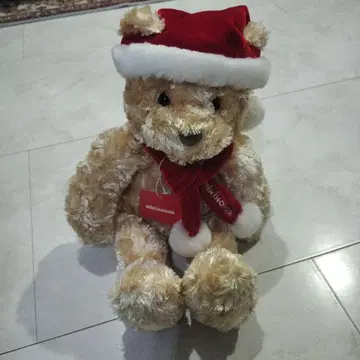 miki HOUSE 산타 모자 달린 곰 봉제 인형