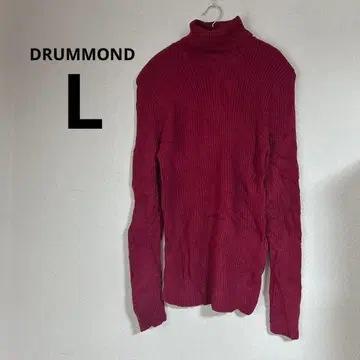 레어 DRUMMOND [ L ] 버건디 터틀넥 스웨터 심플