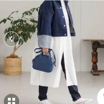 앰퍼샌드 네이비 숄더백