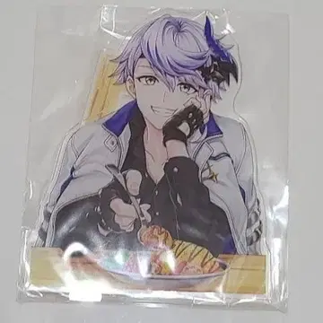 시로 아크릴 스탠드 화이트 고양이 카페