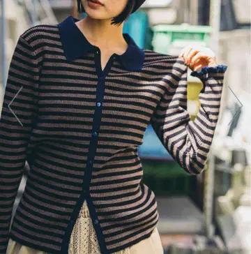 [MODE NORM CORE] 12G 프릴 커프스 리브 가디건