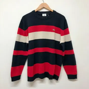 구제 의류 라코스테 LACOSTE 멀티 보더 코튼 니트