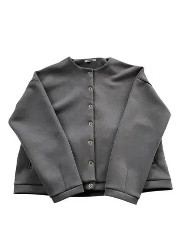 Styledoor EmmaTaylor 종이 상자 노카라 자켓 그레이