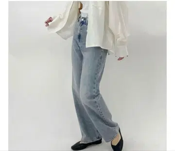 cafune 빈티지 와이드 스트레이트 데님 38