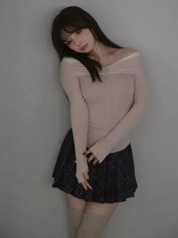 andmary AM1551 Shannon tulle knit tops