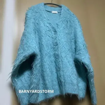 [ BARNYADSTORM ] 샤기 니트 가디건