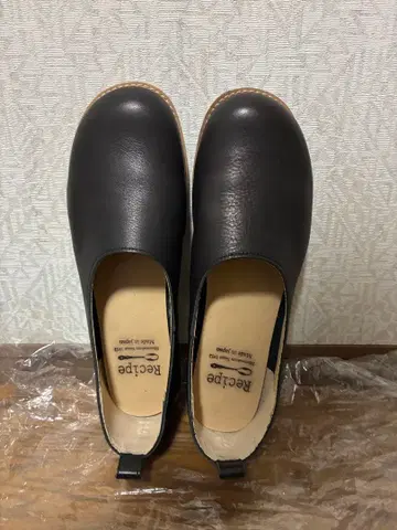 recipe 신발 블랙 가죽