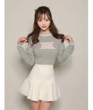 Darich 레트로 DD 로고 니트탑