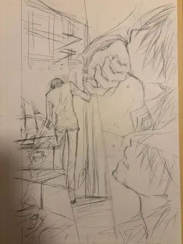 뱀파이어 기사 친필 원고 밑그림 히노 마츠리