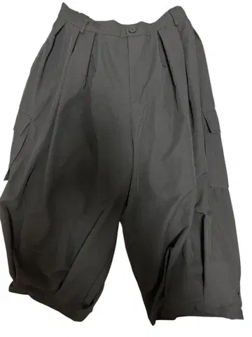 블랙 와이드 팬츠 허리밴딩 벌룬 카고 모드 스타일