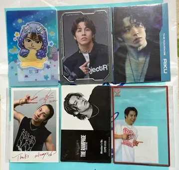 THERAMPAGE RIKU 포토 카드 등 6장 세트