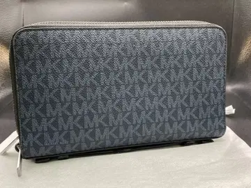 마이클코어스 백 지갑 MK 시그니처 페일 블루