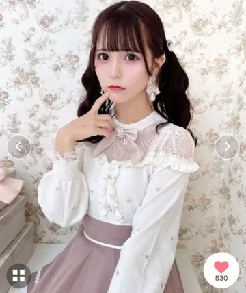 ROJITA 하트 도트 니트탑