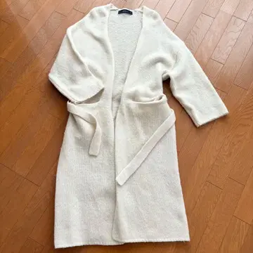 ZARA 자라 아이보리 롱 가디건 가운