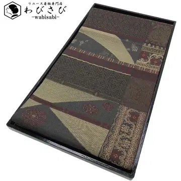 후쿠로 오비 추상 꽃 무늬 샤레 오비 O-5718