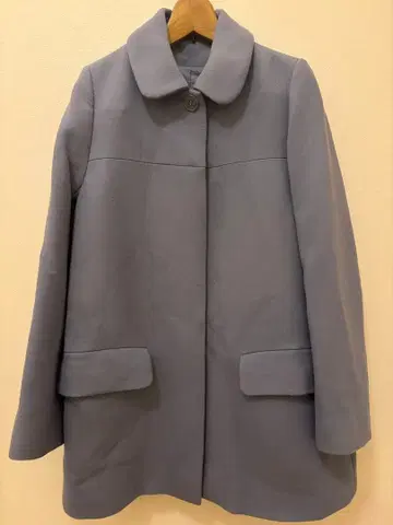 COS 블루 롱 코트