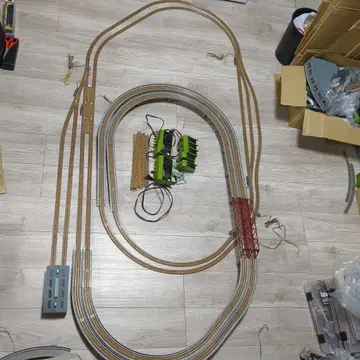 TOMIX 복선 입체 교차 포인트 레일 세트 기관차고 포함