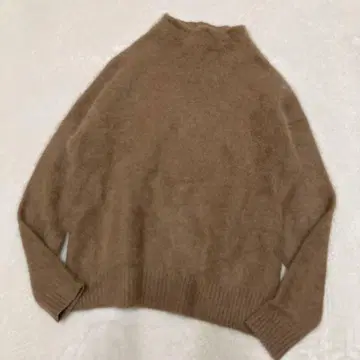 un dix cors 라쿤 하이넥 니트 스웨터 풀오버