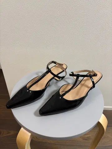 블랙 스틸레토 하이힐 사이즈 40