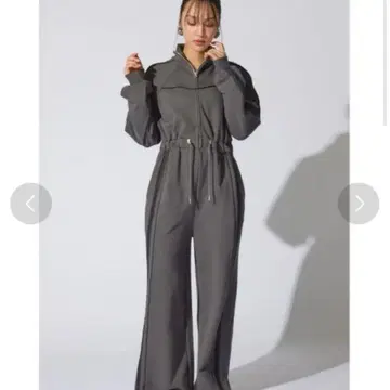 리엔다 프론트 지퍼 사이드 라인 올인원