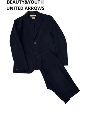 BEAUTY&YOUTH 셋업 S 네이비 스트라이프 Primeflex