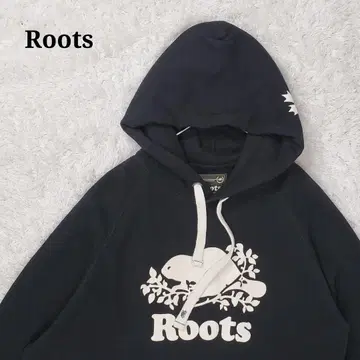 ROOTS canada 캐나다 루츠 후드티 검정 블랙 L