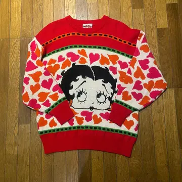 [ 구제 의류 ] 90s betty boop 베티 부프 니트