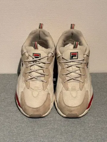 FILA 스니커즈 베이지/레드/블랙 JP 26.5