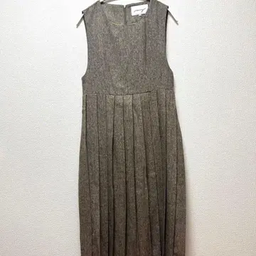 [ 새상품급 ] LITTLE CLASSIC 트위드 플리츠 롱 원피스 M