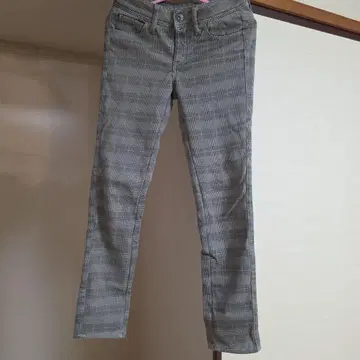 체크 무늬 스키니 팬츠 58-87