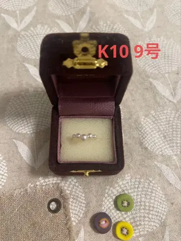 사만다 티아라 k10 펄 반지