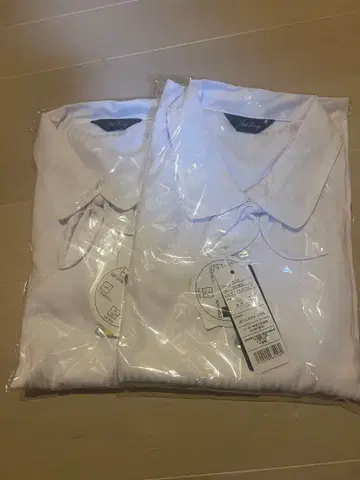 사무 블라우스 화이트 스트라이프 셔츠 2장 세트 13R