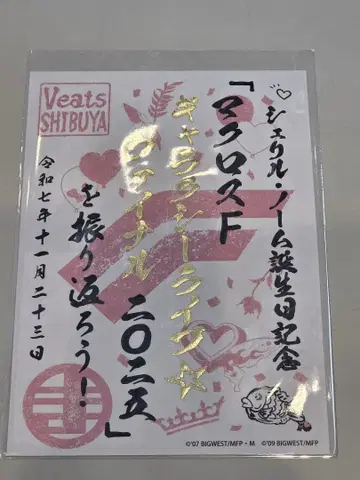 마크로스 F 셰릴 놈 탄생 기념 갤럭시 파이널 라이브 고슈인