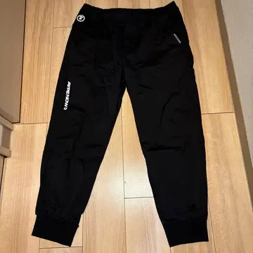 APE NOW 블랙 조거 팬츠