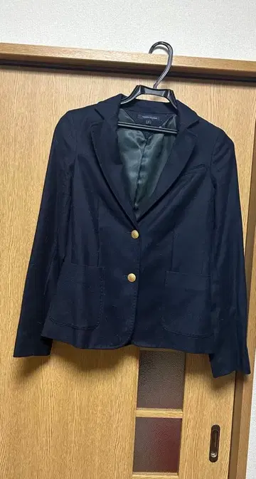 네이비 테일러드 자켓 골드 버튼