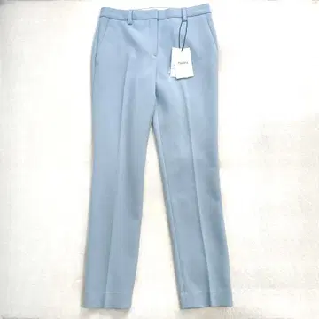 택 포함 새상품 XS 띠어리 테이퍼드 슬림 팬츠 2WAY 스트레치 블루