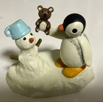 핑가 눈사람과 곰 봉제 인형 피규어