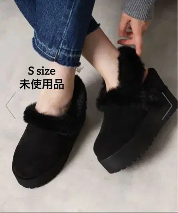 통굽 2WAY 페이크 무스탕 사보