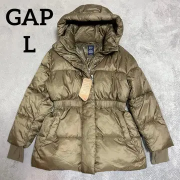 GAP 갭 후드 부착 올리브 그린 여성용 다운 자켓 코트 L