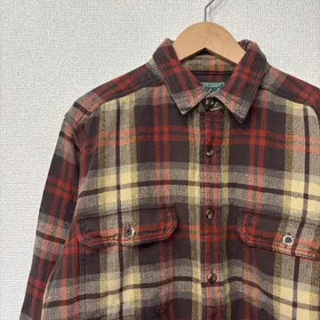 울리치 플란넬 셔츠 헤비 플란넬 체크 미국 빈티지 의류 M 3125