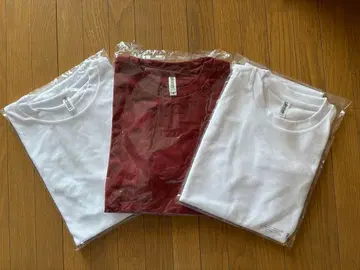 나리타 사격장 오리지널 화이트 버건디 T 3장 세트 (L 1장 M 2장)