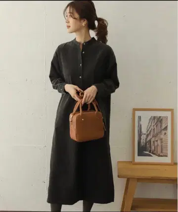 어반 리서치 코듀로이 셔츠 원피스