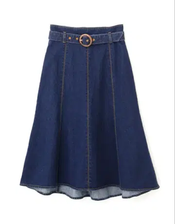 PROPORTION BODY DRESSING 데님 머메이드 플레어 스커트