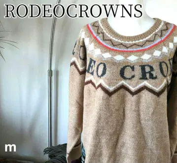 로데오 크라운 로데쿠라 노르딕 무늬 로고 입은 스웨터 아메카지