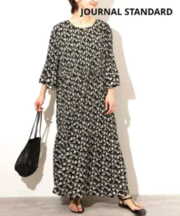 컨디션 최상 저널 스탠다드 마조리카 플리츠 꽃무늬 원피스