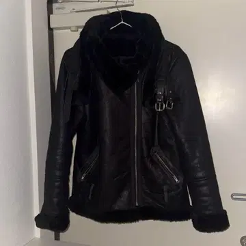 archive mouton leather jacket y2k opium