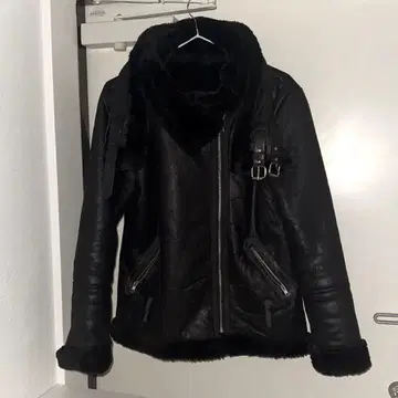 archive mouton leather jacket y2k opium