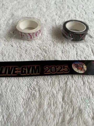 B'z FYOP 가챠 마스킹 테이프 블랙, 화이트