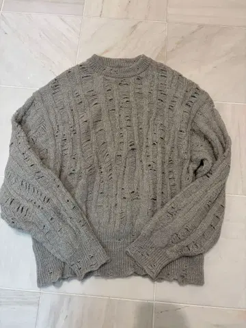 MAISON SPECIAL 케이블 니트 스웨터 02 사이즈